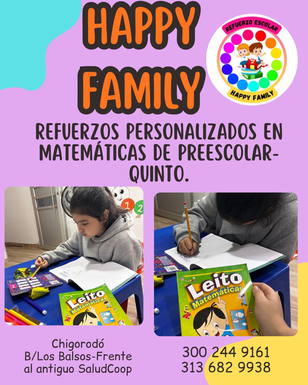 Happy Family - refuerzos personalizados en matematicas