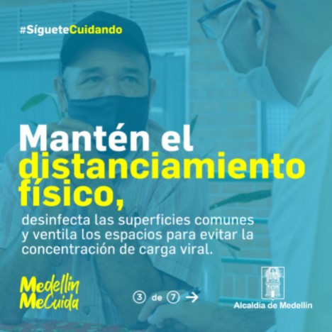 Mantén el distanciamiento