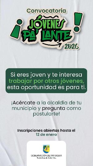 Convocatoria abierta – Gestores Territoriales Programa Jóvenes PaLante